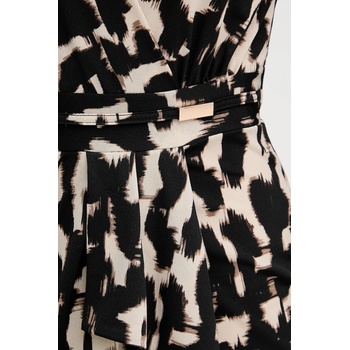 Morgan Рокля Morgan в кафяво къса разкроена RITA (M2RITA)