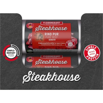 Fleischeslust Steakhouse Sensitive čisté hovězí 12 x 500 g