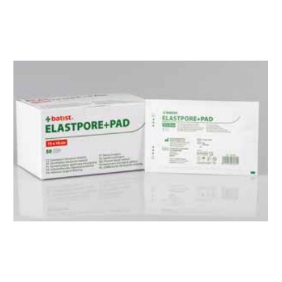 Batist Elastpore+pad 10 cm x 10 cm 50 ks