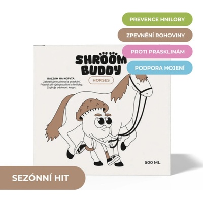 Shroom Buddy Horses balzám na kopyta 500 ml – Zboží Dáma
