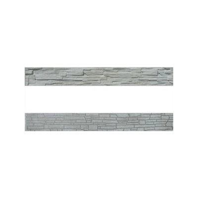 Betonový panel rovný oboustranný štípaný kámen 200 x 25 x 4,5 cm - přírodní