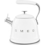 SMEG Свирещ чайник Smeg CKLW2001WH, 2.3 л, Индукция, Ненагряваща се дръжка, Стомана, Бял (CKLW2001WH)