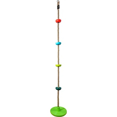Dvěděti Dětské šplhací lano s disky barevné 200 cm