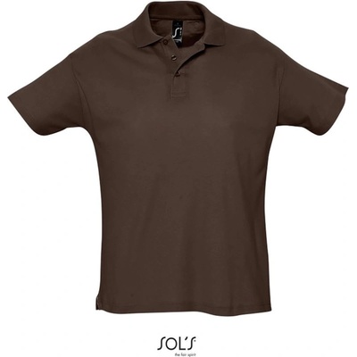 Sol´s Collection polokošile Summer II krátký rukáv COT-25134214000 Čokoládová