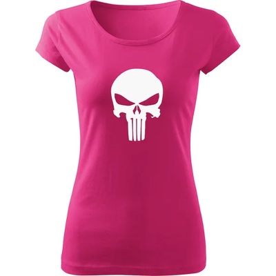 DRAGOWA дамска тениска, Punisher, розова, 150г/м2 (6487)