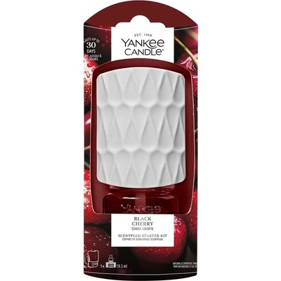 Yankee Candle Elektrický difuzér do zásuvky Organic Kit Black Cherry 18,5 ml