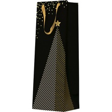 Darčeková taška na fľašu - High x-mas tree 12 x 10 x 37 cm