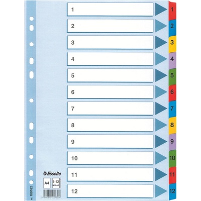 Zosilnené kartónové registre Esselte Mylar, A4, Mix farieb