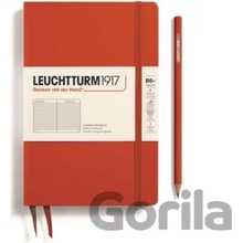 Leuchtturm1917 Zápisník Fox Red Paperback B6+ linajkový