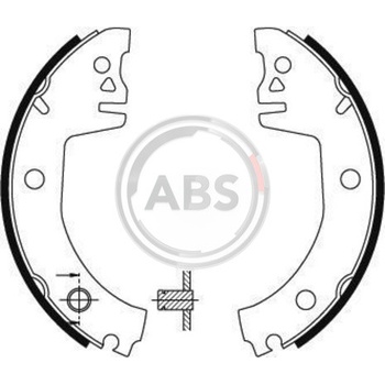 A.B.S. Sada brzdových čeľustí 8911