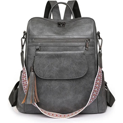 Crossbody batůžek s popruhem Kendy šedý 18 l