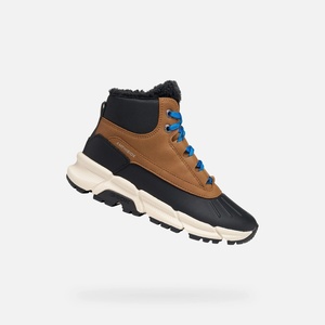 Geox Кафяви топли момчешки високи обувки Geox Flexyper Plus Geox | Kafyav | Момчешки | 28