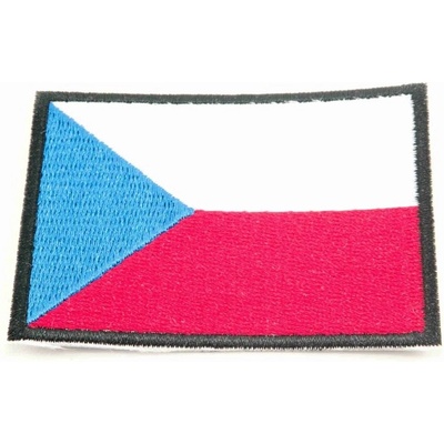 Nažehľovacia záplata - Vlajka ČR - rozmer 5,5 cm x 3,5 cm