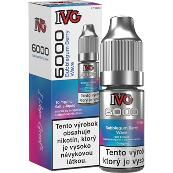 IVG 6000 Salt Bubblegum Berry Wave 10 ml 10 mg