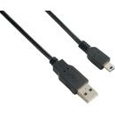 4World 06132 USB 2.0 AM-BM mini 5P, 1,8m, černý