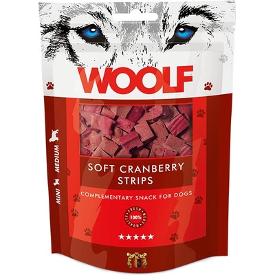 Woolf Dog Cranberry Soft Strips 100 g