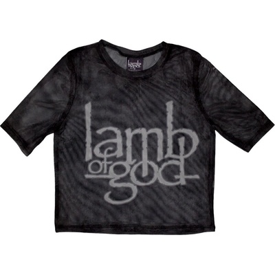Lamb Of God Logo Black XS Дамски Риза (LAMBMCT16LB00)