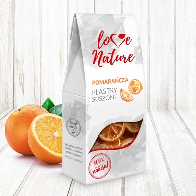Love Natur Sušený pomaranč 100% prírodný 20 g