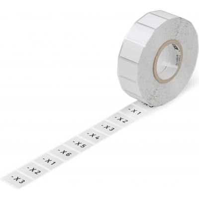 WAGO štítek 210-850 bez potisku na tlačítka 26,5x18mm 1000 štítků na cívce