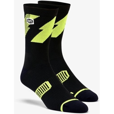 Ponožky 100% Bolt Lime Čierno-žltá