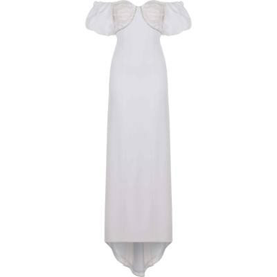 NOCTURNE Вечерна рокля бяло, размер 42