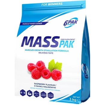 Image 1 of 6PAK Nutrition Mass pak [3000 грама] Малина