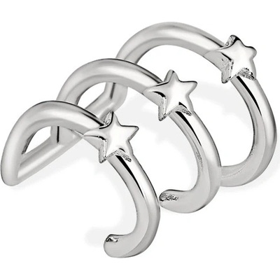 SilveAmo stříbrné záušnice Tři hvězdy C21253
