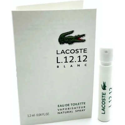 Lacoste Eau de Lacoste L. 12.12. Blanc Eau de Toilette Sample Spray 1.2 ml за мъже