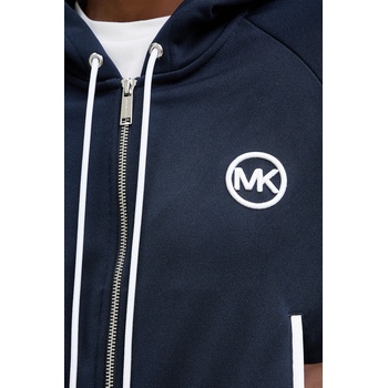 Michael Kors Суичър MICHAEL Michael Kors в тъмносиньо с качулка с изчистен дизайн MR651X2K8N (MR651X2K8N)