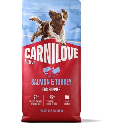 Carnilove Active Puppies s lososom a morčacím 2 x 12 kg