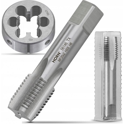 Závitník M20 RUČNÍ M20x2 DIN-2181/1P + Závitové očko M20 SADA ZÁVITNÍKŮ