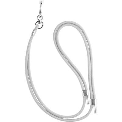 Univerzální šňůrka FIXED NeckUni pro telefony - Bílá – Sleviste.cz