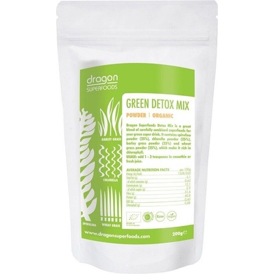 Dragon superfoods Green detox Mix prášok Bio Raw 200 g