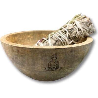 Dřevěná miska na vykuřování – Buddha – Zbozi.Blesk.cz