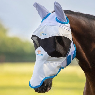 Shires Equestrian Maska na hlavu FlyGuard Pro Sun Shade white – Zboží Dáma