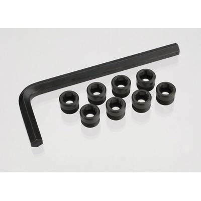 Traxxas Капачки тапи за главини Traxxas Aluminum caps, pivot ball threaded aluminum, hard-anodized TRX7033X (TRX7033X)
