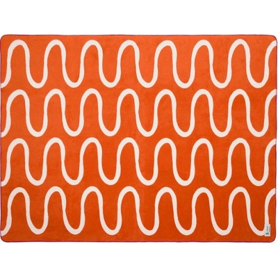 noo.ma Oranžová deka Swirl 150x200