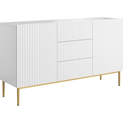 Nábytek Bogart Nical 150 cm s šuplíky a rýhovaným předním panelem