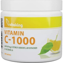 Vitaking Vitamín C 1000 mg šípky acerola a bioflavonoidy 200 Tableta