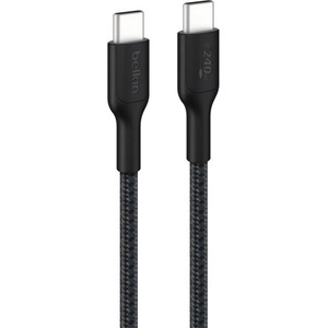 Belkin BoostCharge Pro кабел за данни Type-C - Type-C, 200 см, ЧЕРЕН CAB025HQ2MBK (CAB024HQ2MBK)