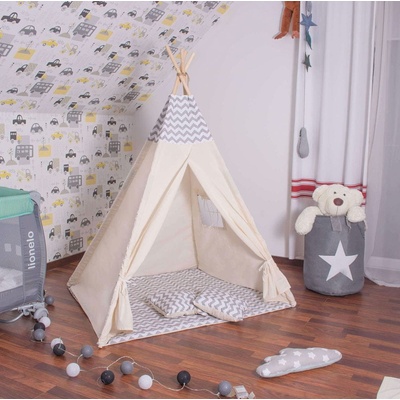 SPRINGOS Teepee Šedý Zigzag – Zboží Dáma