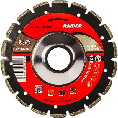 Raider Диск диамантен за шлайфане 125x22.2mm Fine (0209936)