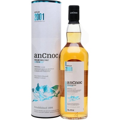 AnCnoc Vintage 2001 46% 0,7 l (tuba)