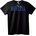 NOONEBRAND Montana Синя Надпис Тениска - XS, Black
