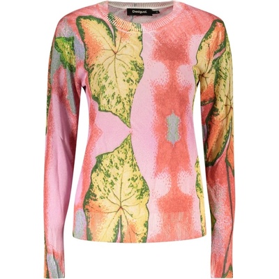 Desigual Дамски пуловер desigual, Размер m, Цвят Роза (26swjf45_rs3049)