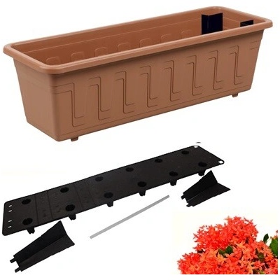 Plastkon Samozavlažovací truhlík Gardenflor terakota 40cm