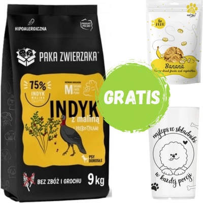 Paka Zwierzaka Sedmé nebe Krůta s malinami krůta a maliny 9 kg
