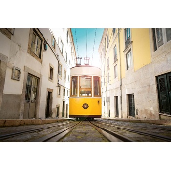 DIMEX ART s. r. o Флизелинов фототапет трамвай в лисабон 375 x 250 см