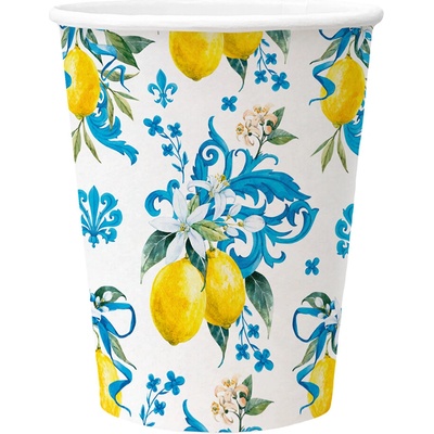 Papierový pohár PAW Eco 250 ml Sicilian Floral Whimsy