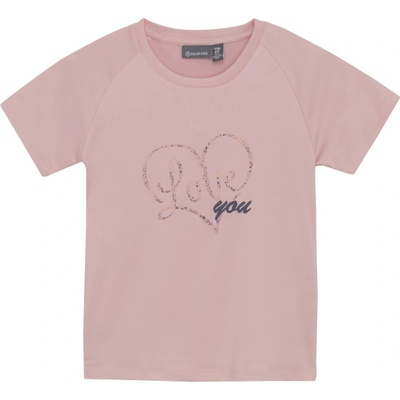 COLOR KIDS-Girls T-shirt W. Print -5077-Coral Blush Růžová